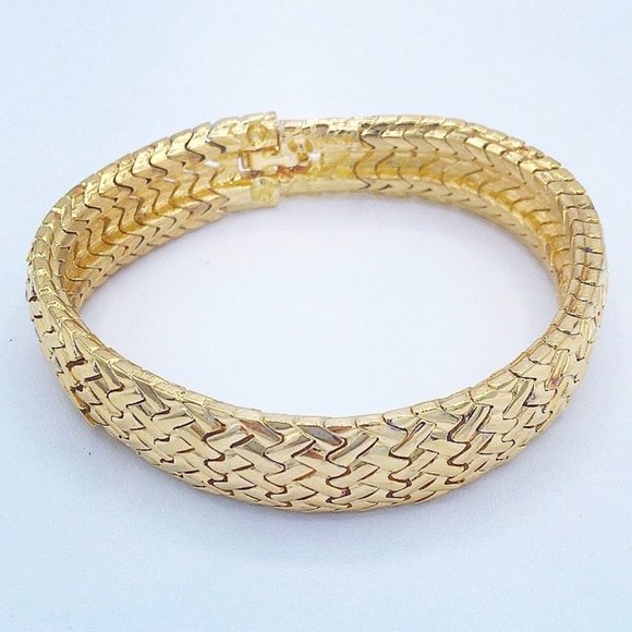 KJL golden herringbone bracelet - Picture 4 of 6